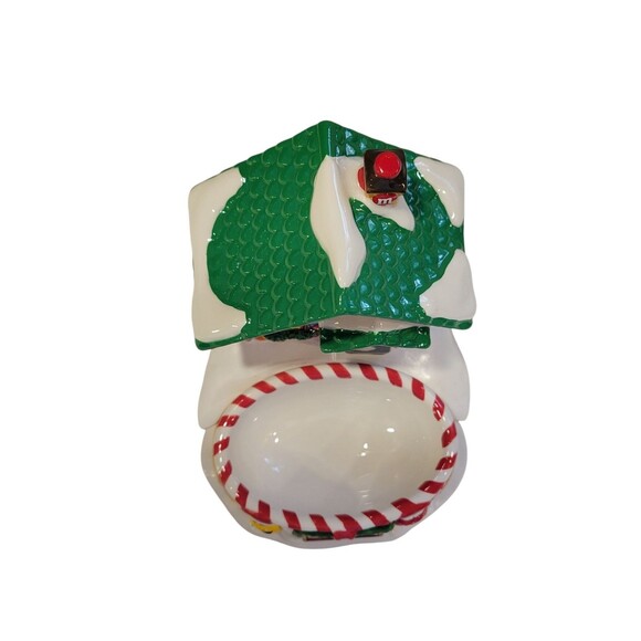 Department 56 M&M's Christmas Candy Shoppe Candy Dish Lighted House 2004 Works - Picture 6 of 15